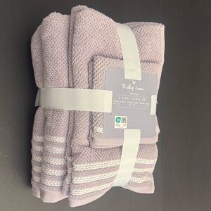 6pc TRULY LOU 100% Cotton Bath Towel Set - Lavender